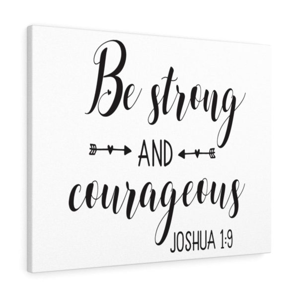 Scripture Canvas Strong And Courageous Joshua 1:9 Christian Bible Verse Meaningful Framed Prints, Canvas Paintings - Image 2