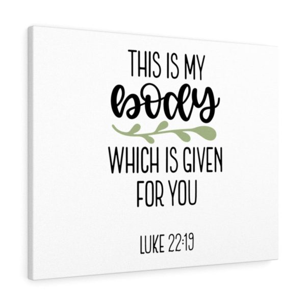 Scripture Canvas Given Luke 22:19 Christian Bible Verse Meaningful Framed Prints, Canvas Paintings - Image 2