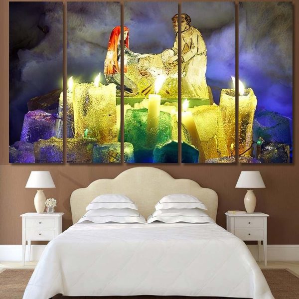 Burth Jesus Installation Inside Snow Igloo Jesus Christian Premium Multi Canvas Prints, Multi Piece Panel Canvas Luxury Gallery Wall Fine Art Print - Image 8