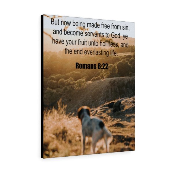 Scripture Canvas Everlasting Life Romans 6:22 Christian Meaningful Framed Prints, Canvas Paintings - Image 3