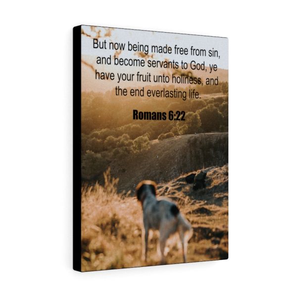 Scripture Canvas Everlasting Life Romans 6:22 Christian Meaningful Framed Prints, Canvas Paintings - Image 2