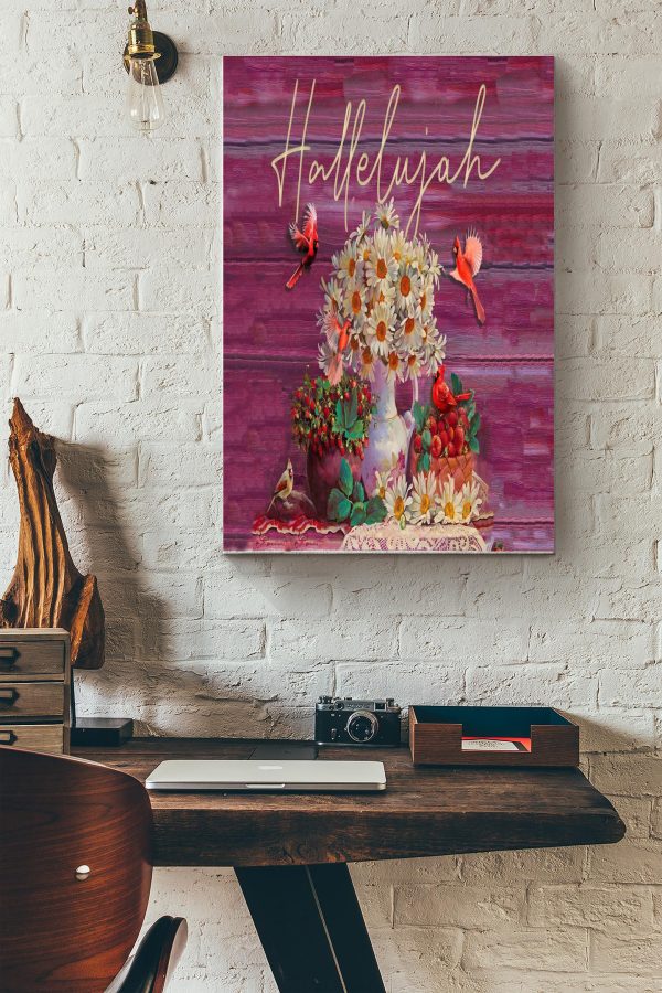 Christian Religious Hallelujah Canvas Canvas Farmhouse Sign Birthday Christmas Housewarming Gift Canvas Gallery Painting Wrapped Canvas - Image 2