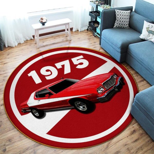 Starsky And Hutch Ford Gran Torino Living Room Round Mat Circle Rug - Image 4