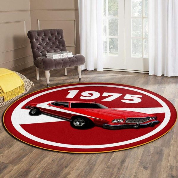 Starsky And Hutch Ford Gran Torino Living Room Round Mat Circle Rug - Image 6