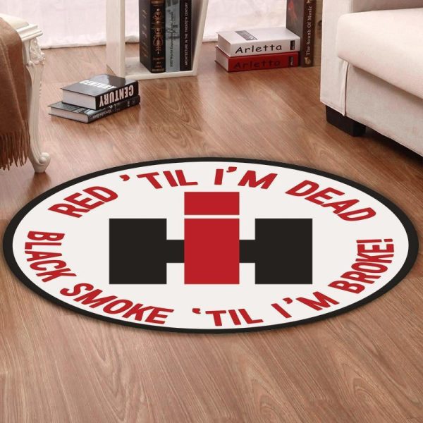 Farmall Round Mat Farmall Farmer Round Floor Mat Room Rugs Carpet Outdoor Rug Washable Rugs - Image 2