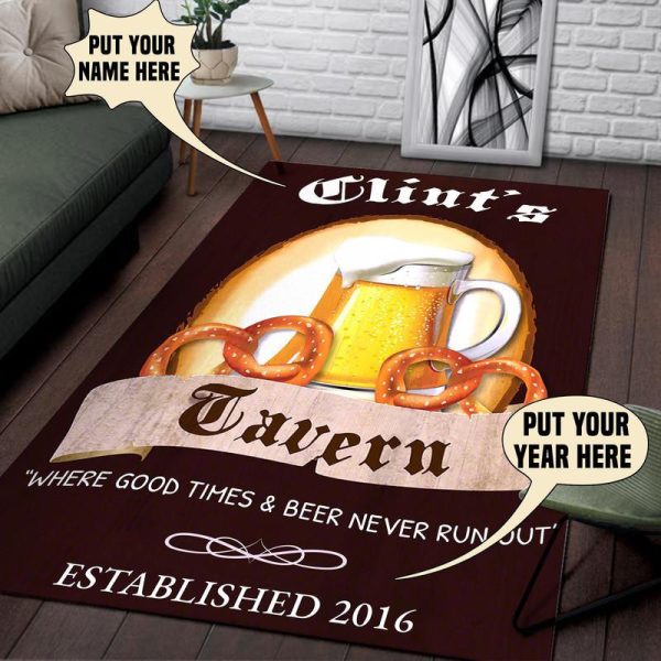 Personalized Tavern Area Rug Carpet - Image 2