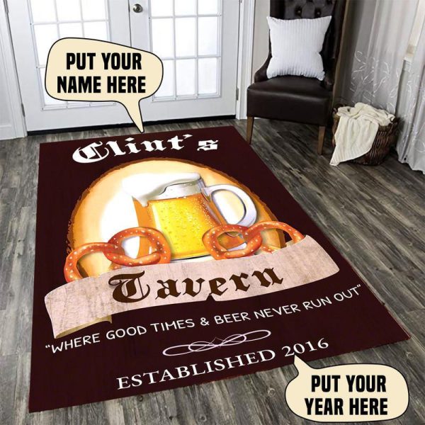 Personalized Tavern Area Rug Carpet - Image 3