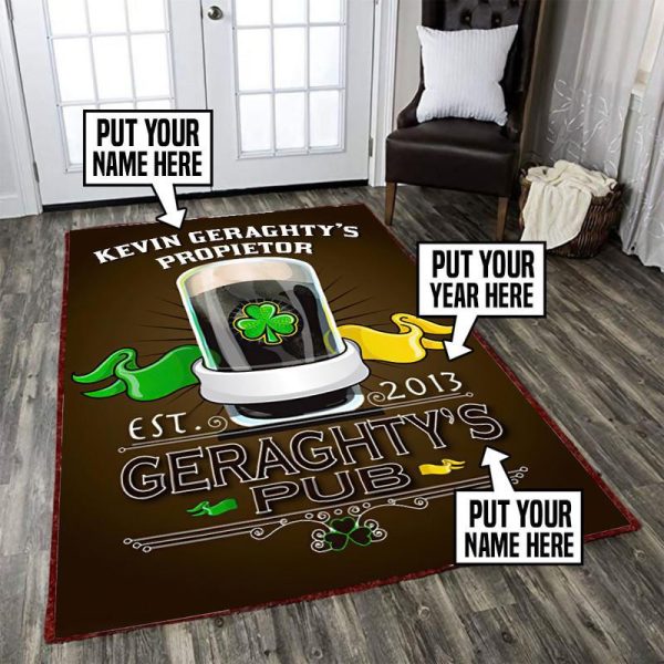 Personalized Irish Vintage Area Rug Carpet 16 - Image 2