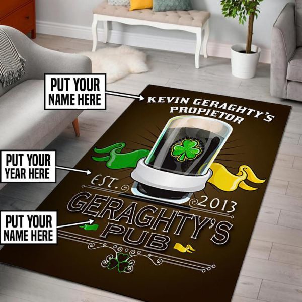 Personalized Irish Vintage Area Rug Carpet 16 - Image 3