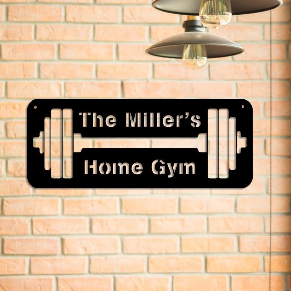 Metal Gym Sign, Custom Fitness Center, Cross Fit Club, Home Wall Decor - Image 3