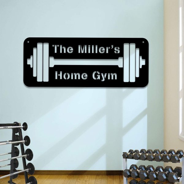 Metal Gym Sign, Custom Fitness Center, Cross Fit Club, Home Wall Decor - Image 2