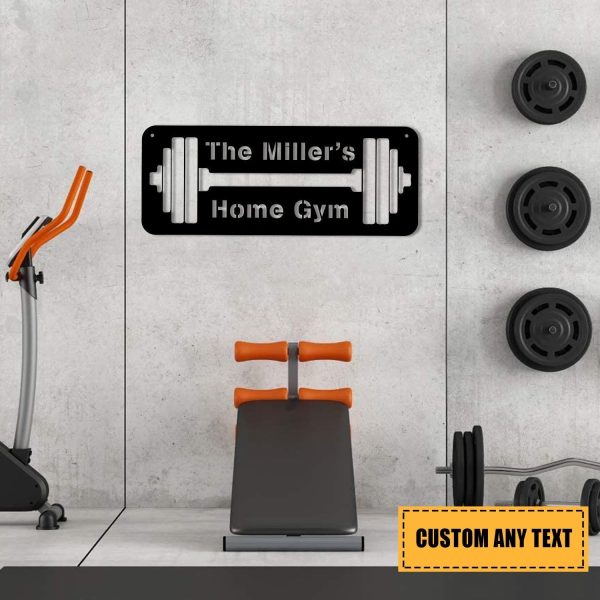 Metal Gym Sign, Custom Fitness Center, Cross Fit Club, Home Wall Decor - Image 4