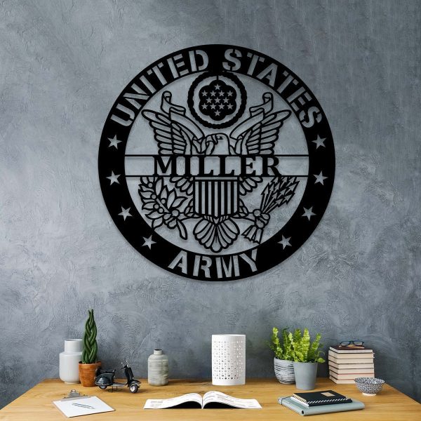 Personalized Name Us Army Veteran Metal Sign, Veterans Day Gift For Pr - Image 3