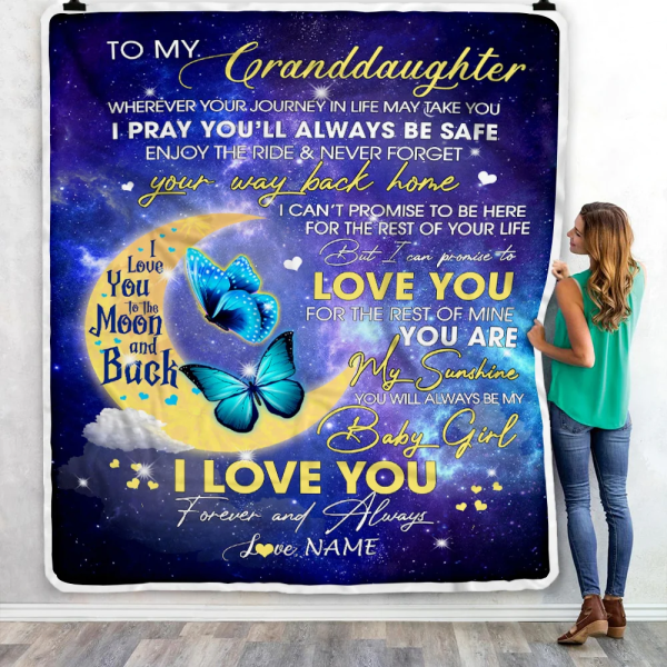 Personalized To My Granddaughter From Grandma Grandpa Blanket You Are - Image 6