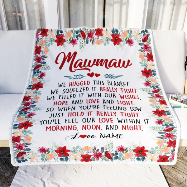 Personalized Mawmaw Blanket From Grandkids Grandson Granddaughter We H - Image 2