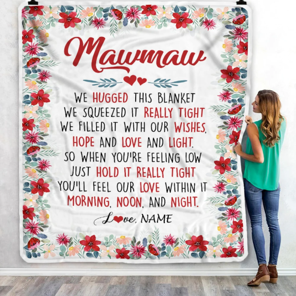 Personalized Mawmaw Blanket From Grandkids Grandson Granddaughter We H - Image 3