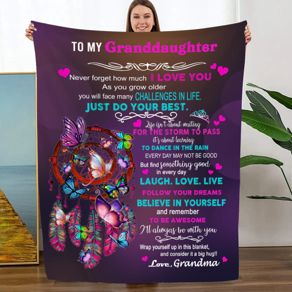 Personalized Blanket - To My Granddaughter Blanket Gift From Grandma, - Image 2