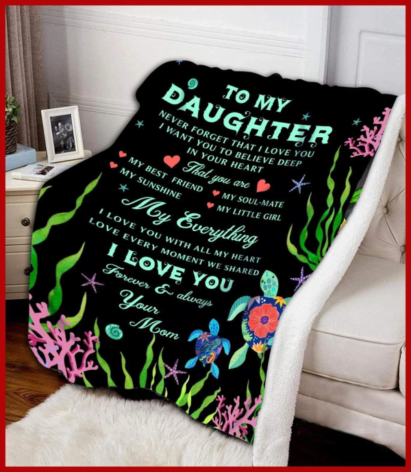 You Are My Best Friend Gift For Daughter Blanket - Image 2