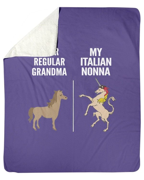 Vintage Funny Your Regular Grandma My Italian Nonna Gift For Family Fl - Image 3