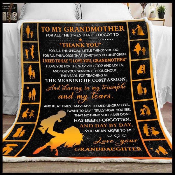 Blanket Gift For Grandmother Thank You For All The Special You Do - Image 2