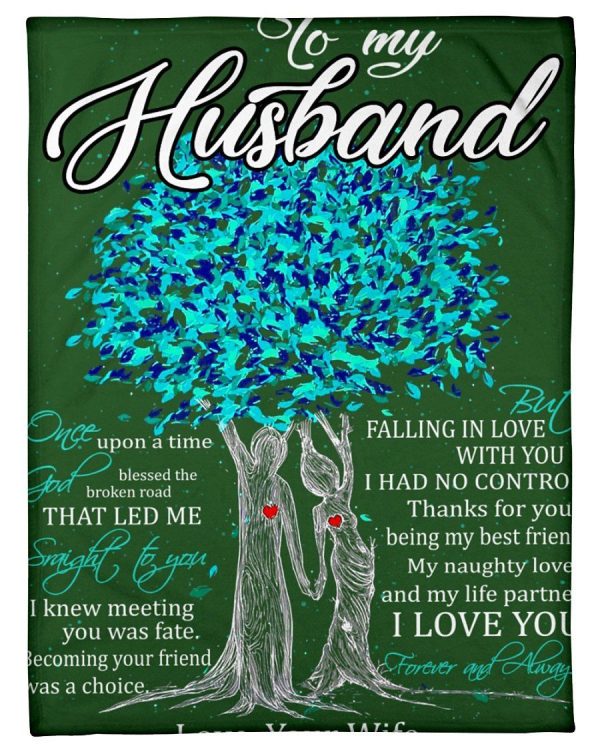 To My Husband I Love You Forever And Always Custom Design Fleece Blank - Image 2