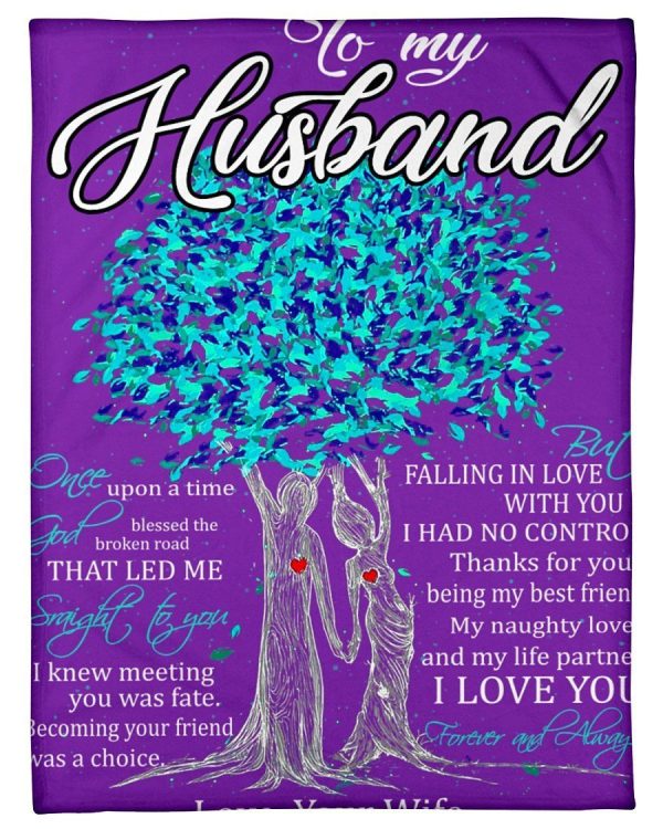 To My Husband I Love You Forever And Always Custom Design Fleece Blank - Image 3