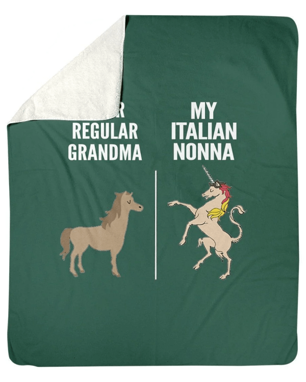 Vintage Funny Your Regular Grandma My Italian Nonna Gift For Family Fl - Image 2