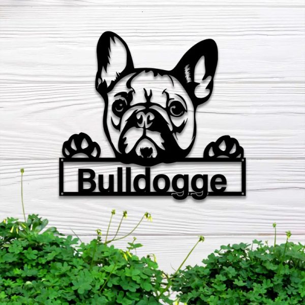 Custom French Bulldog Metal Wall Art With Led Light, Personalized Fren - Image 4