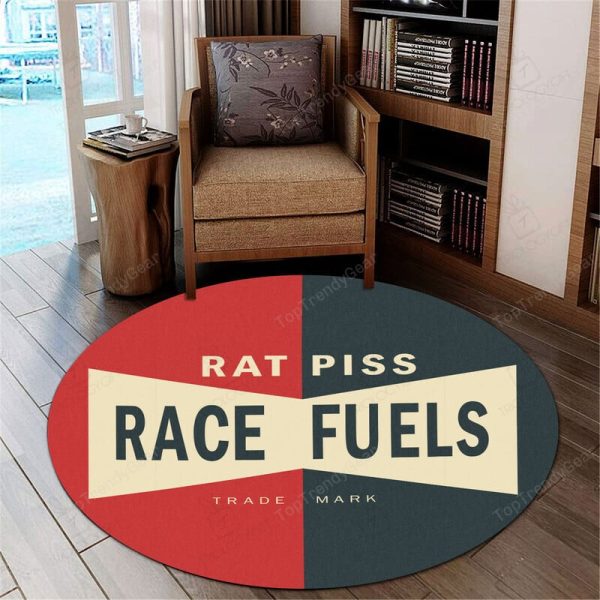 Rat Rod Speed Parts Hot Rod Round Mat Round Floor Mat Room Rugs Carpet Outdoor Rug Washable Rugs - Image 3