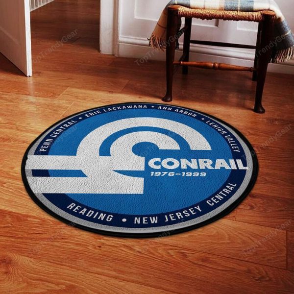 Conrail Round Mat Conrail Round Floor Mat Room Rugs Carpet Outdoor Rug Washable Rugs - Image 2