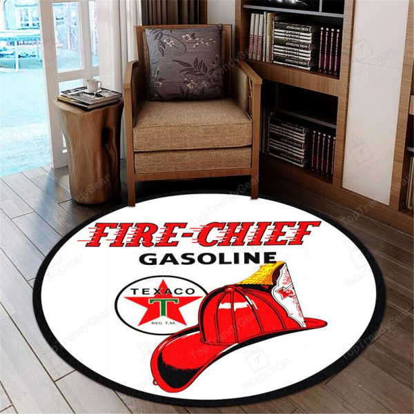 Hot Rod Gasoline Vintage Round Mat Round Floor Mat Room Rugs Carpet Outdoor Rug Washable Rugs - Image 2