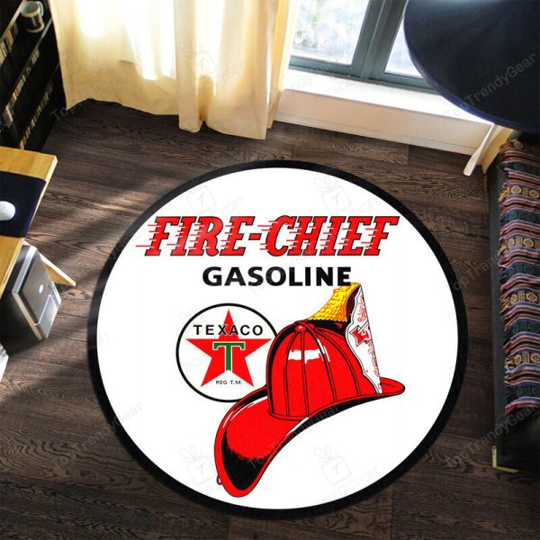 Hot Rod Gasoline Vintage Round Mat Round Floor Mat Room Rugs Carpet Outdoor Rug Washable Rugs - Image 3